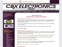 Tablet Screenshot of cbxelectronics.com